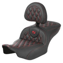 Saddlemen Asiento Roadsofa Lattice Stitch para Harley