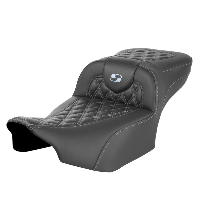 Saddlemen Asiento Roadsofa Extended Reach Lattice Stitch para Harley