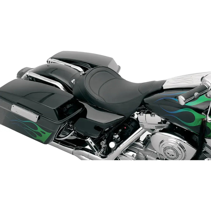 Drag Specialties Asiento individual con respaldo para Harley