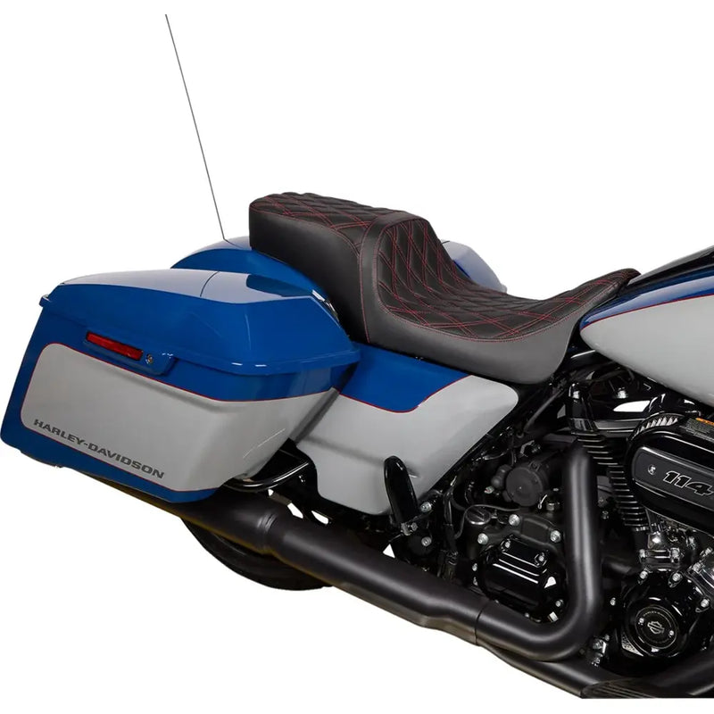 Drag Specialties Asiento Performance Predator para dos personas para Harley 