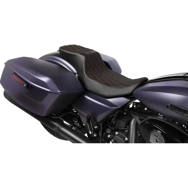 Drag Specialties Asiento Performance Predator 2-Up Extended Reach para Harley