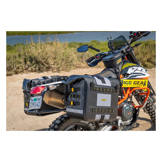 Nelson Rigg Juego de alforjas impermeables para motocicleta Hurricane 56L