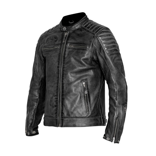 Chaqueta de moto de piel John Doe Storm