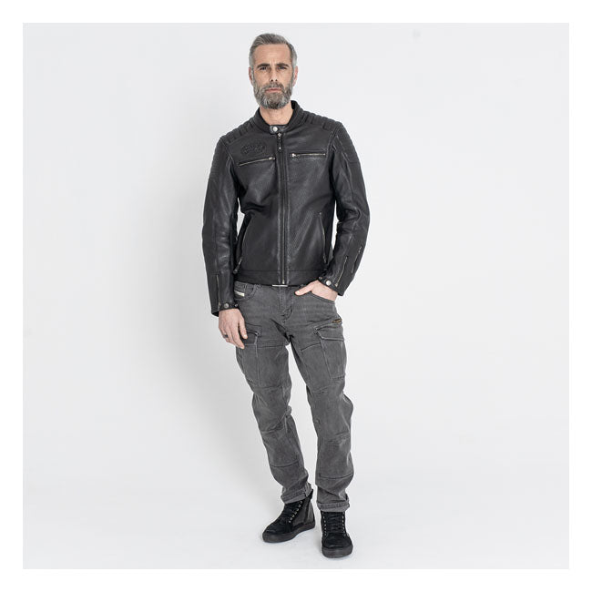 Chaqueta de moto de piel John Doe Storm