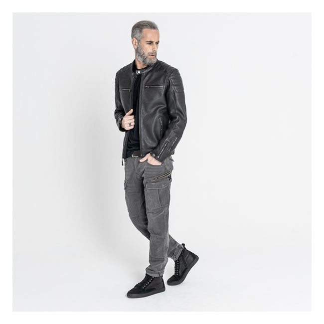 Chaqueta de moto de piel John Doe Storm