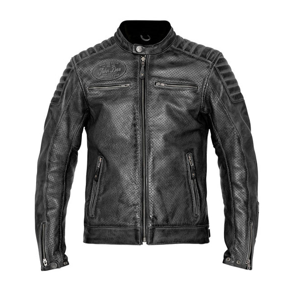 Chaqueta de moto de piel John Doe Storm