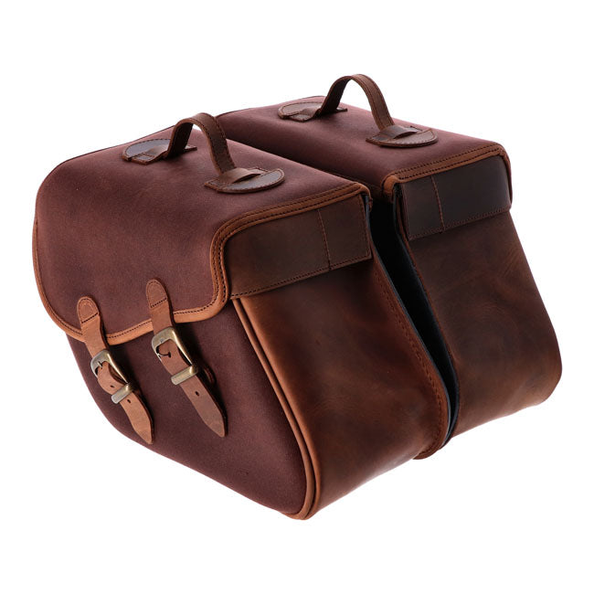 Longride Juego de alforjas para motocicleta Heritage 23L Click-On