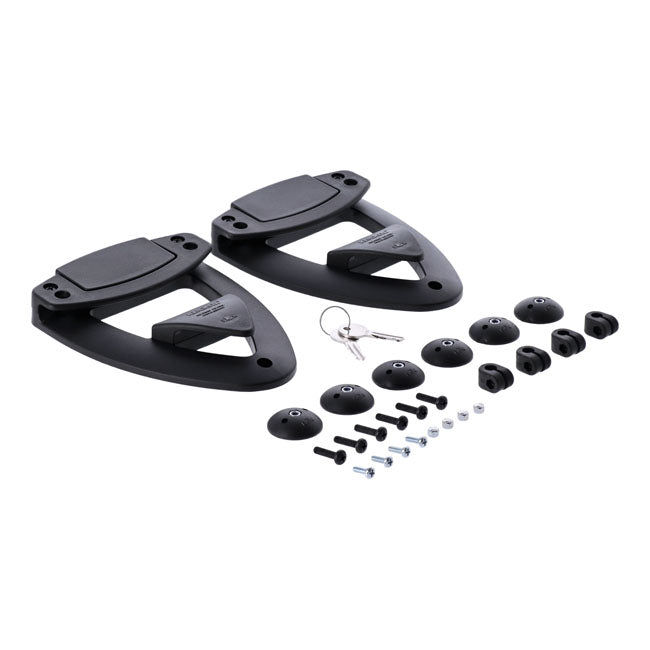 Longride Juego de alforjas para motocicleta Heritage 23L Click-On