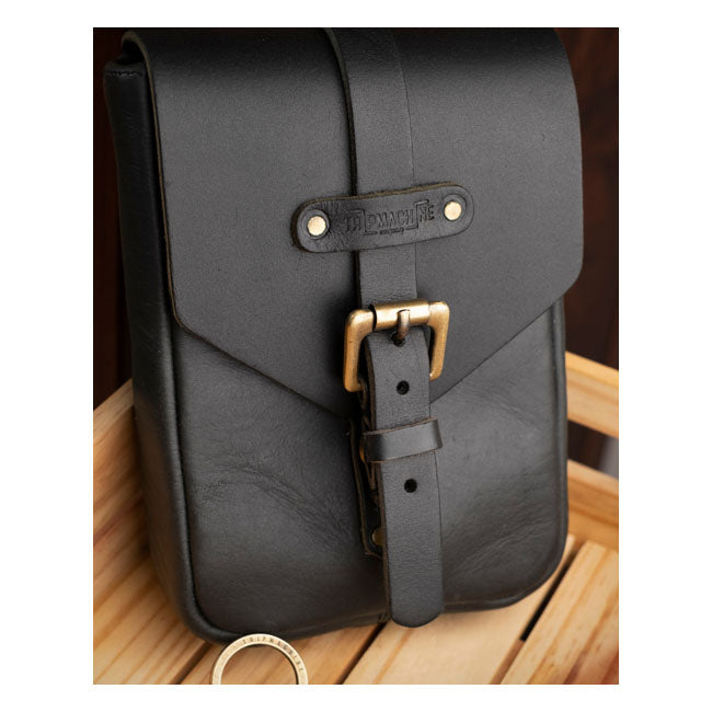 Bolsa para depósito de moto Trip Machine Vintage Leather 1,3 l