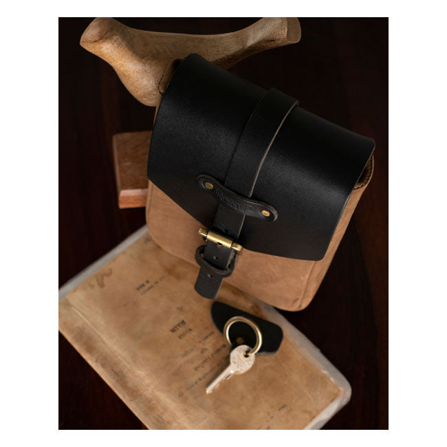 Bolsa para depósito de moto Trip Machine Vintage Leather 1,3 l