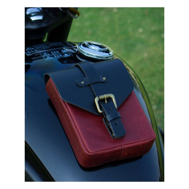 Bolsa para depósito de moto Trip Machine Vintage Leather 1,3 l