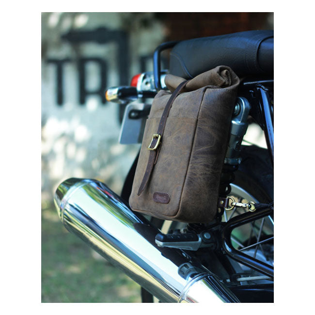 Trip Machine Vintage Leather 3.3L Bolsa de motocicleta / Bolso de hombro