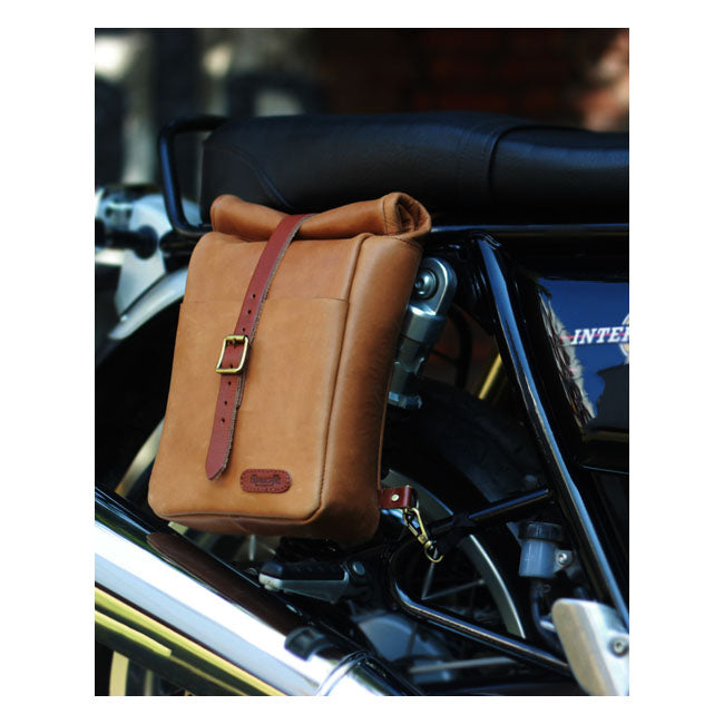 Trip Machine Vintage Leather 3.3L Bolsa de motocicleta / Bolso de hombro