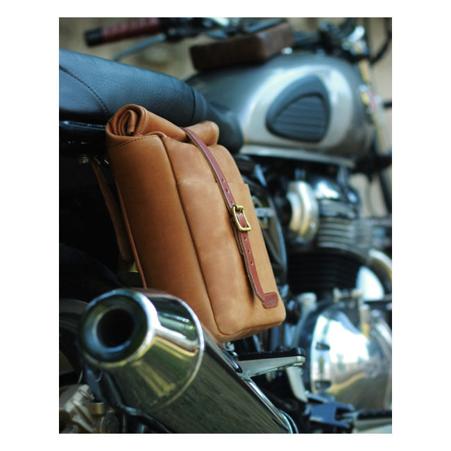 Trip Machine Vintage Leather 3.3L Bolsa de motocicleta / Bolso de hombro