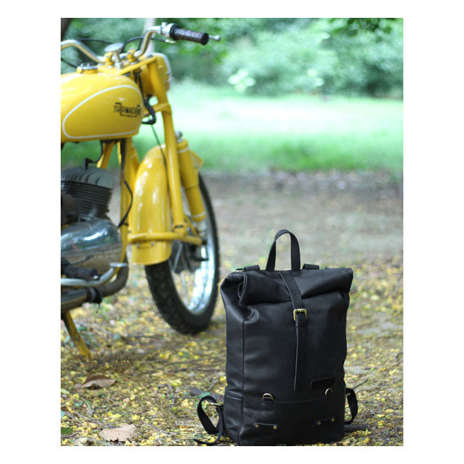 Trip Machine Vintage Leather 15L Alforja / Mochila para motocicleta