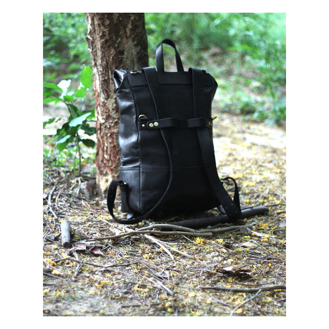 Trip Machine Vintage Leather 15L Alforja / Mochila para motocicleta