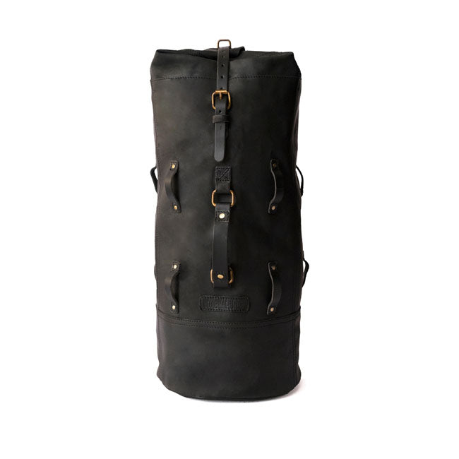 Bolsa de viaje vintage de cuero militar para motocicleta Trip Machine
