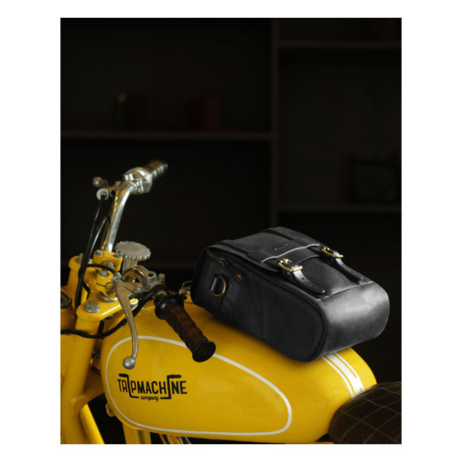 Trip Machine Vintage Leather 4.4L Bolsa para depósito/colilla de motocicleta