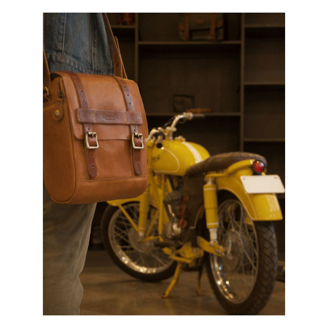 Trip Machine Vintage Leather 4.4L Bolsa para depósito/colilla de motocicleta