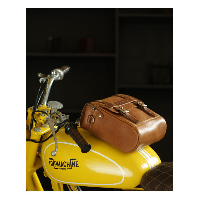Trip Machine Vintage Leather 4.4L Bolsa para depósito/colilla de motocicleta