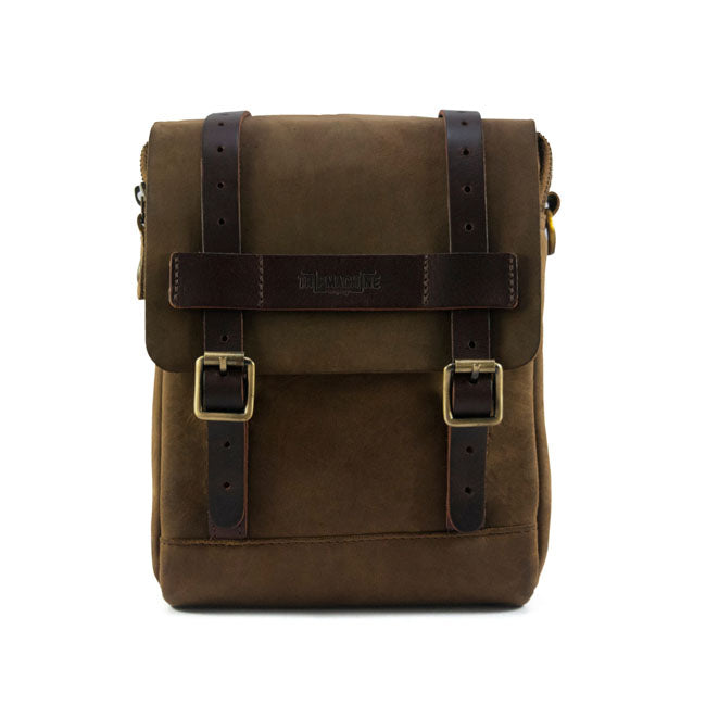 Trip Machine Vintage Leather 4.4L Bolsa para depósito/colilla de motocicleta