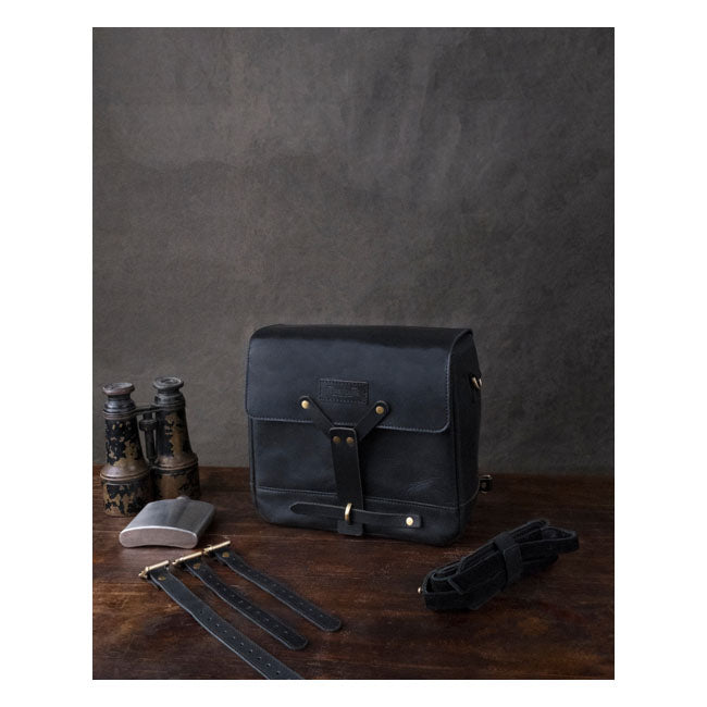 Bolso mensajero de cuero vintage para motocicleta Trip Machine