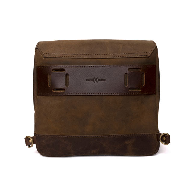 Bolso mensajero de cuero vintage para motocicleta Trip Machine