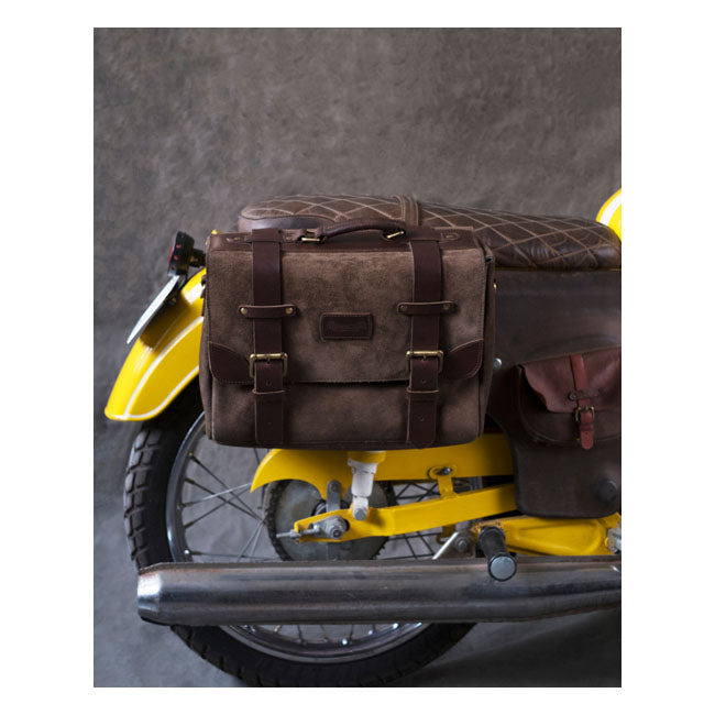 Alforja para motocicleta Trip Machine Vintage Leather Warrior