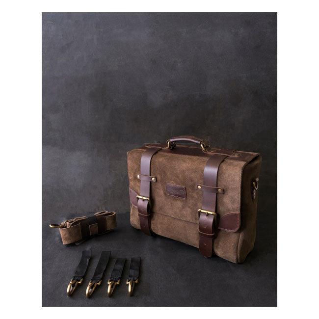 Alforja para motocicleta Trip Machine Vintage Leather Warrior