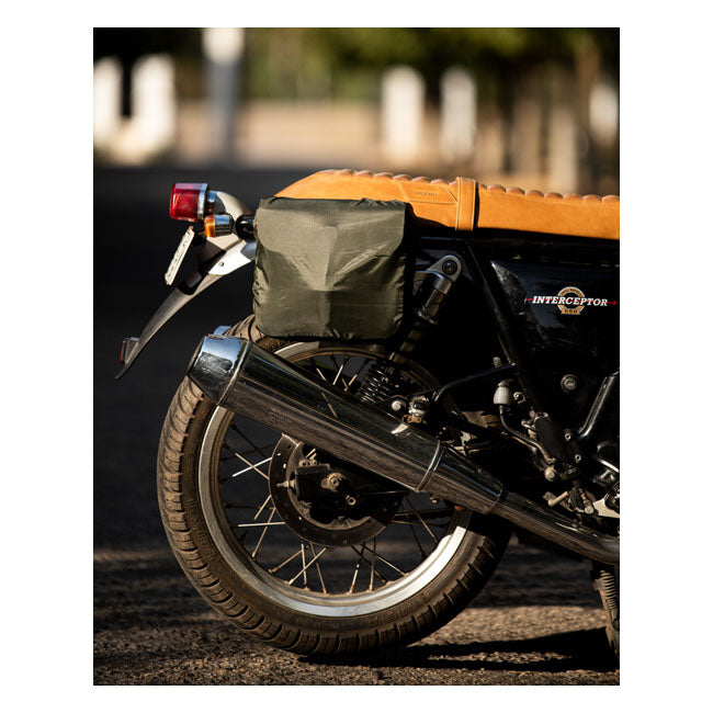 Alforja clásica de cuero para motocicleta Trip Machine