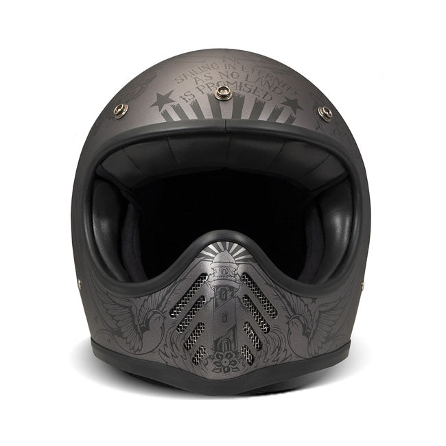 DMD Casco de moto Seventyseven Retro MX