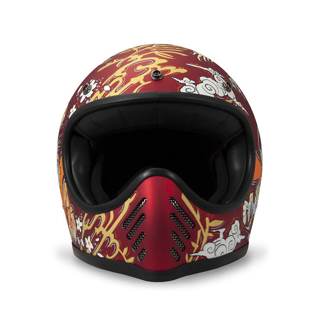 DMD Casco de moto Seventyseven Retro MX