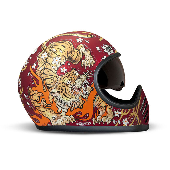 DMD Casco de moto Seventyseven Retro MX