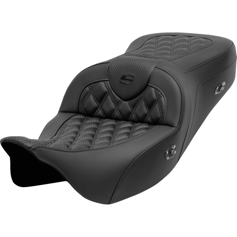 Saddlemen Asiento Roadsofa Lattice Stitch para Harley