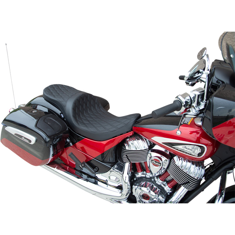 Drag Specialties Asiento de perfil bajo Touring para Indian 