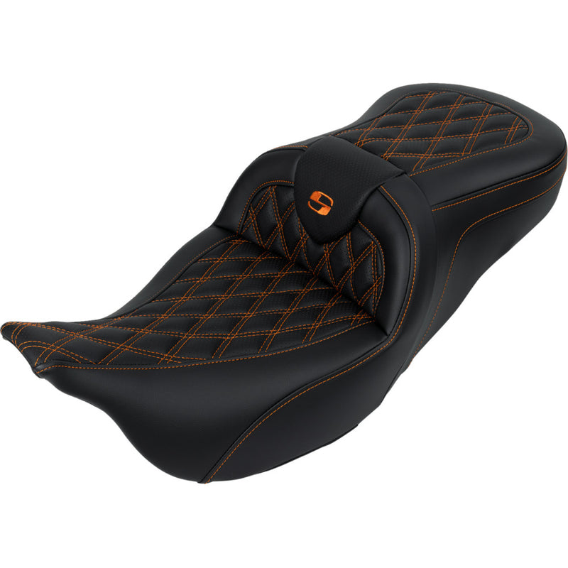 Saddlemen Asiento Roadsofa Lattice Stitch para Harley