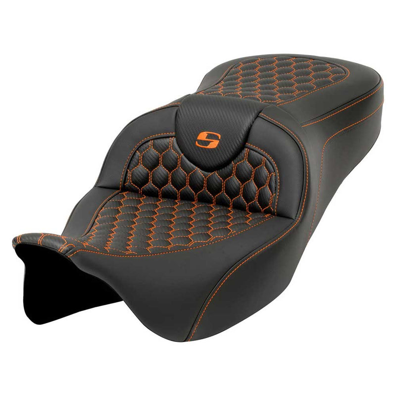 Saddlemen Roadsofa Asiento de nido de abeja para Harley