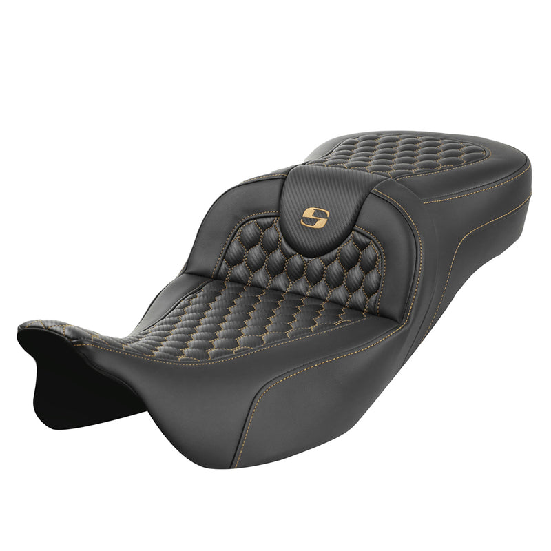 Saddlemen Roadsofa Extended Reach Asiento de nido de abeja para Harley