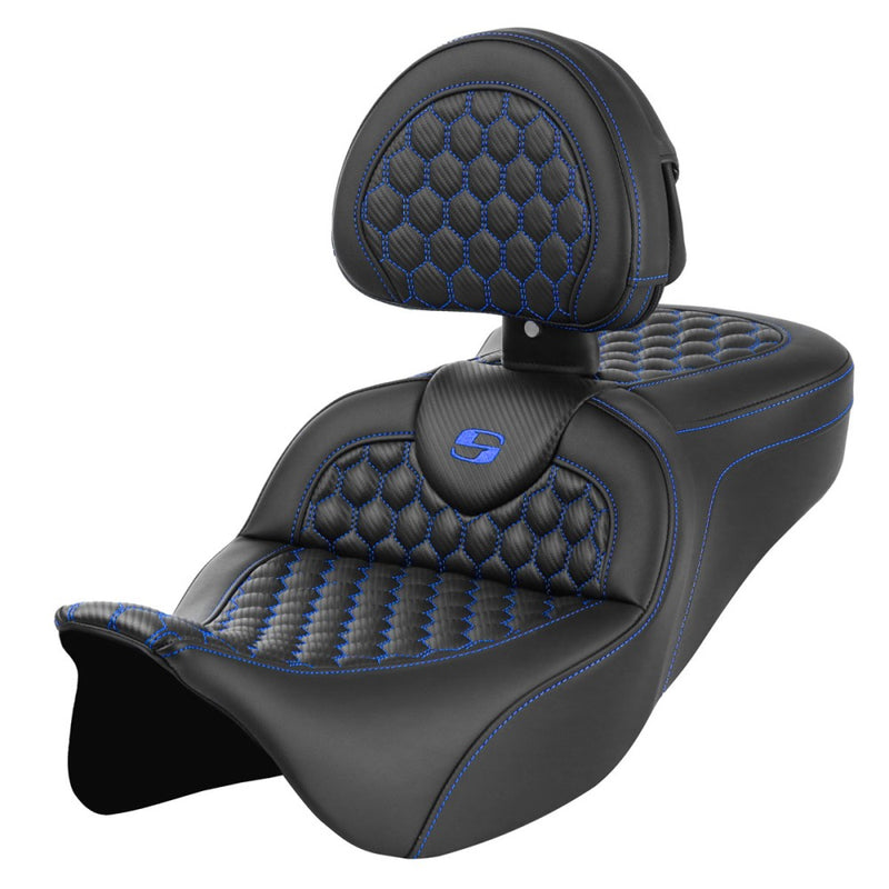 Saddlemen Roadsofa Asiento de nido de abeja para Harley