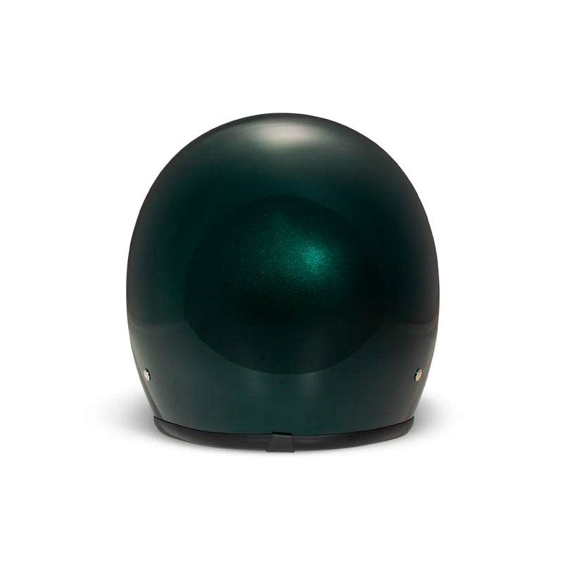 DMD Casco de moto abierto retro metalizado