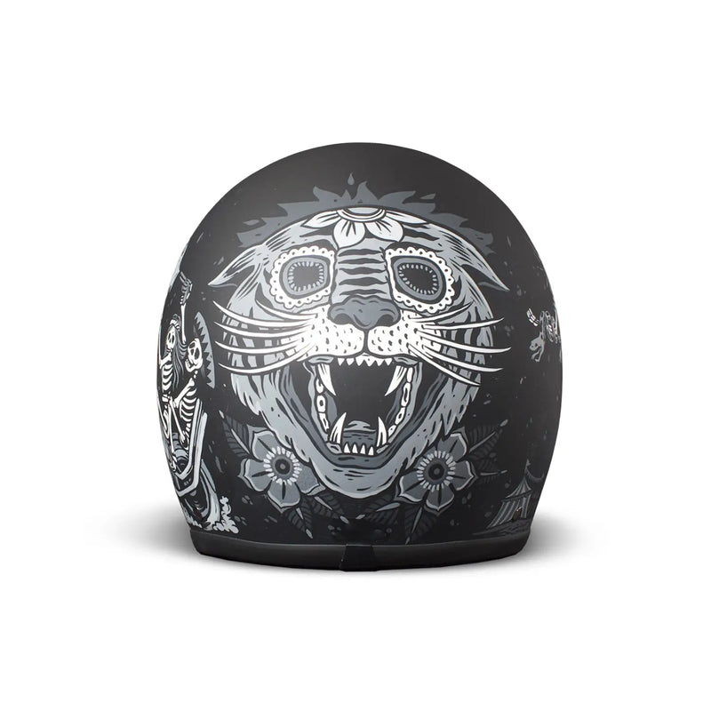 DMD Casco de Moto Retro Graphic Open