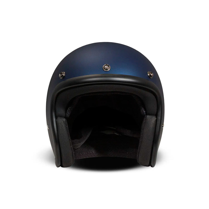DMD Casco de moto abierto retro metalizado