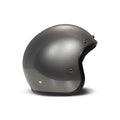 DMD Casco de moto abierto retro metalizado