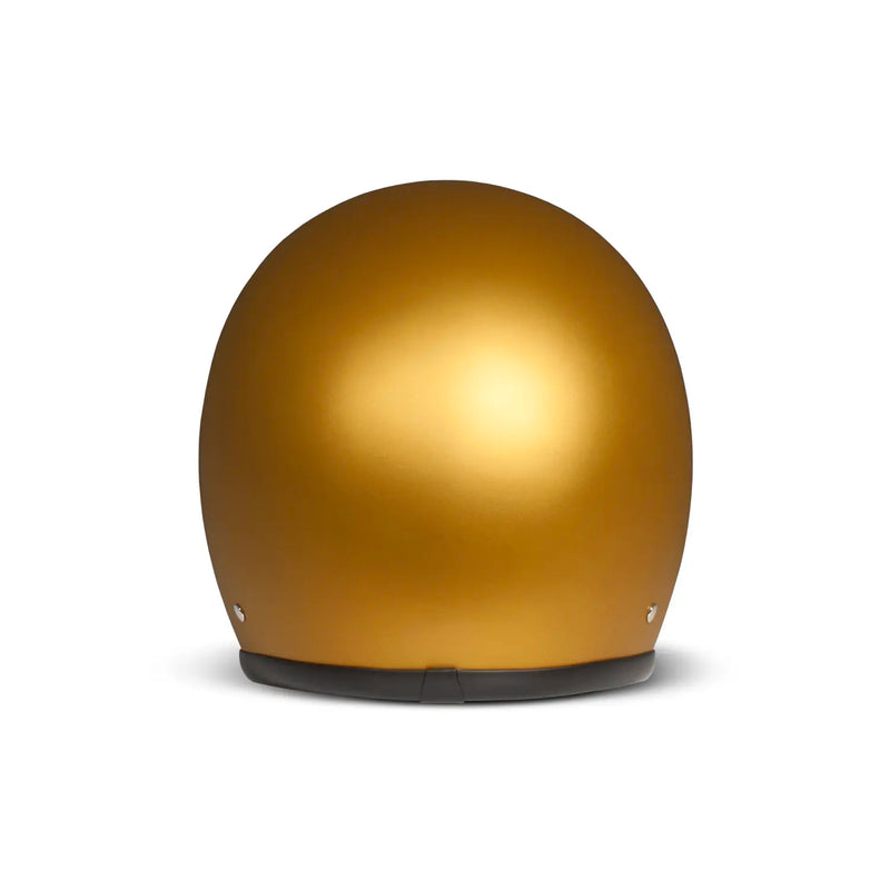 DMD Casco de moto abierto retro metalizado
