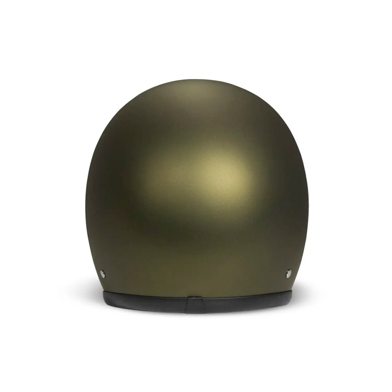 DMD Casco de moto abierto retro metalizado