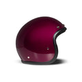 DMD Casco de moto abierto retro metalizado
