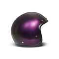 DMD Casco de moto abierto retro metalizado