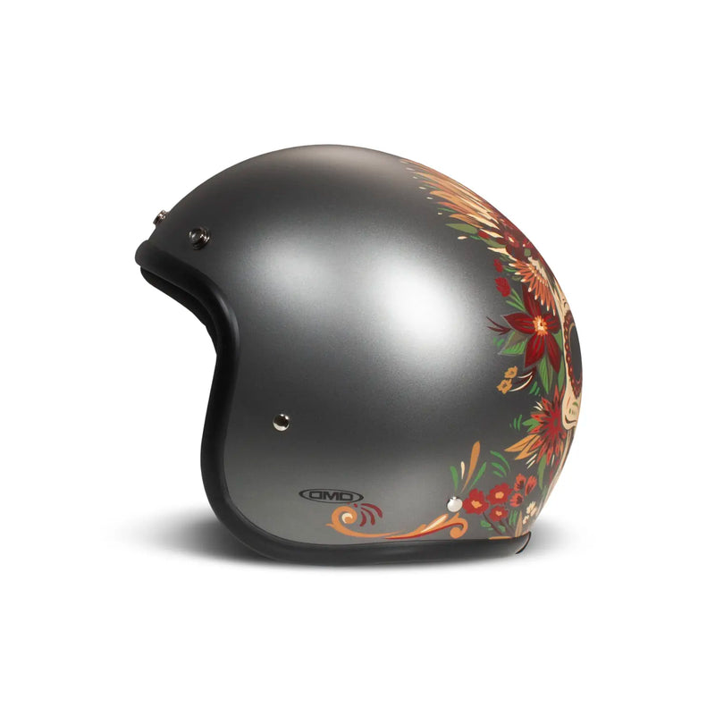 DMD Casco de Moto Retro Graphic Open