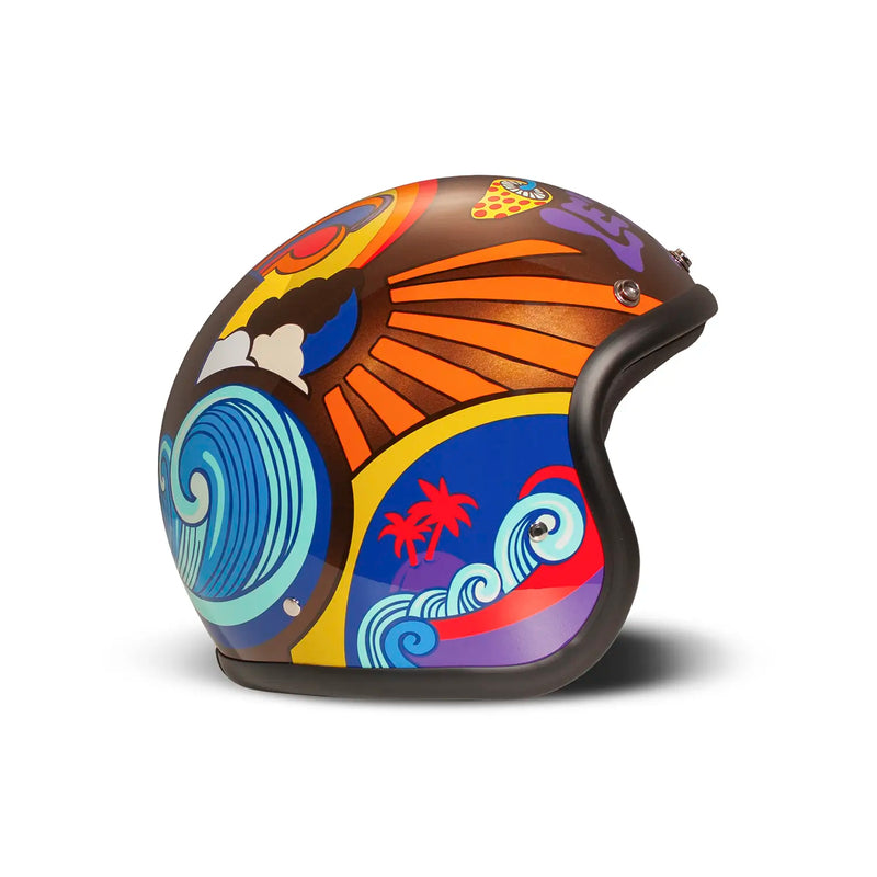 DMD Casco de moto abierto Retro Custom