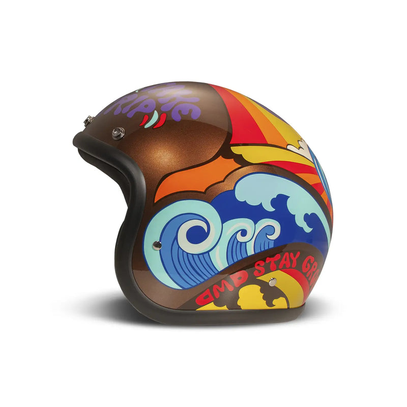DMD Casco de moto abierto Retro Custom